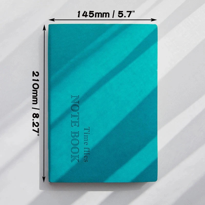 Daotshy A5 Grid Notebook — Faux Leather Journal for School and Office