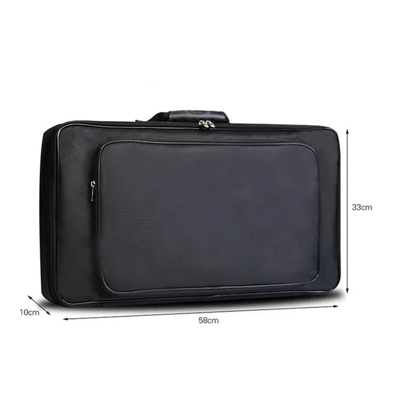 Guitar Pedalboard Carrying Case — Portable Effects Pedal Bag, Black