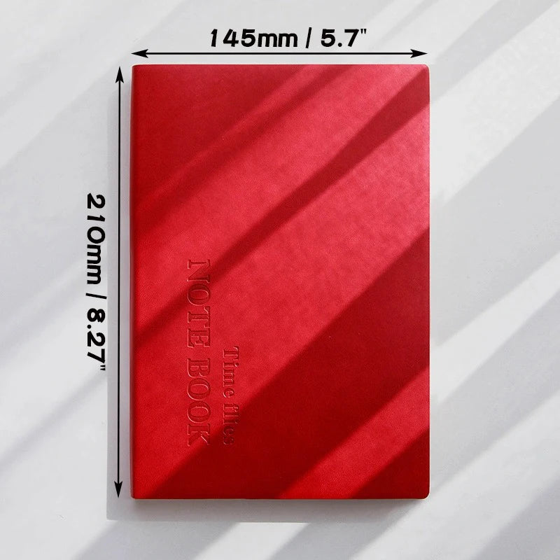 Daotshy A5 Grid Notebook — Faux Leather Journal for School and Office