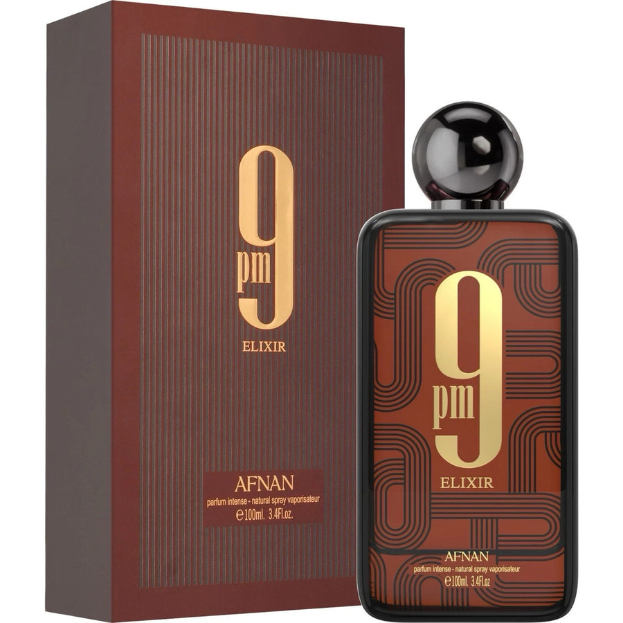 9pm Elixir by Afnan, 3.4 oz Parfum Intense Spray for Unisex