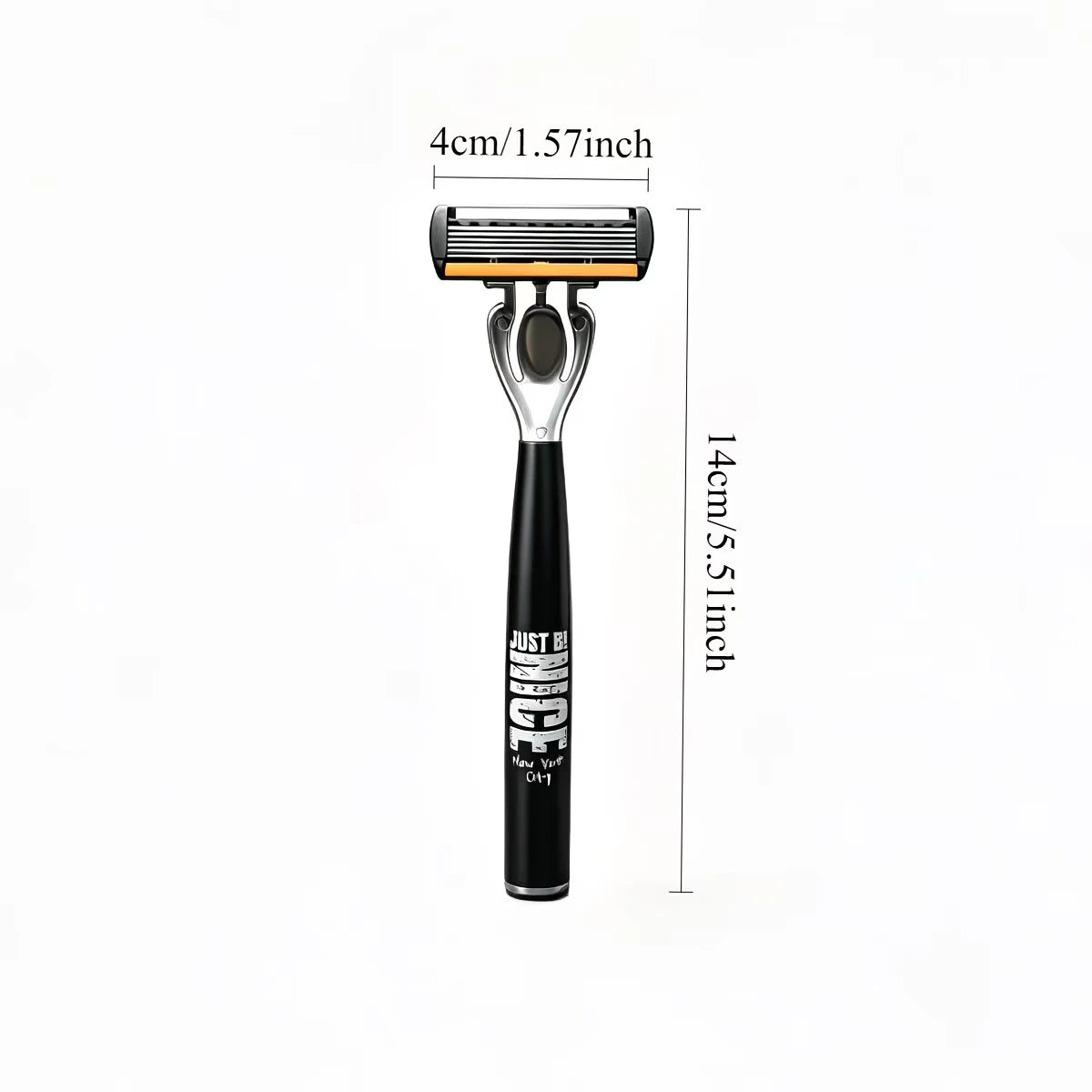 Men's Manual Safety Razor Set — 6-Layer Stainless Steel Blades with Aloe Vera