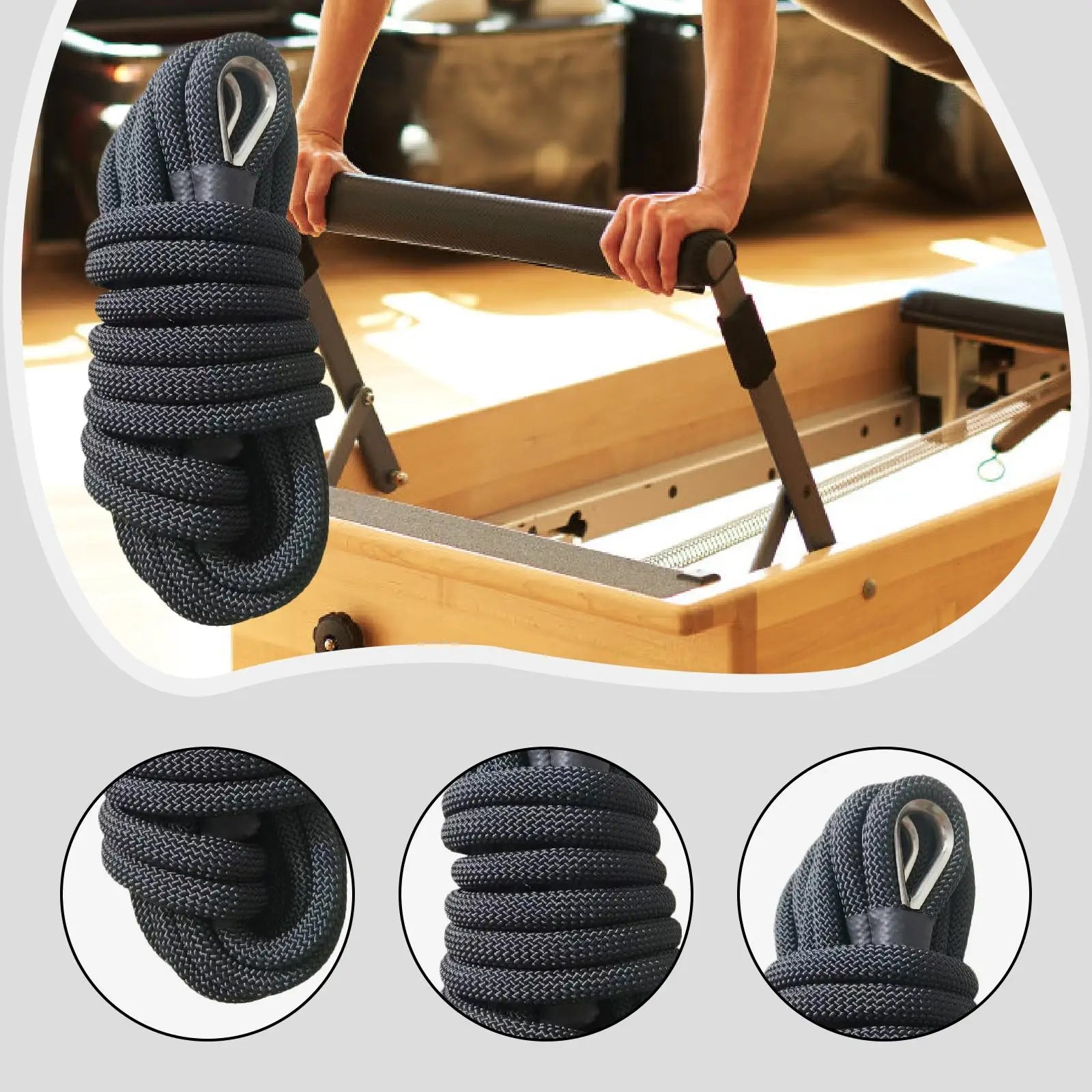 MagiDeal Pilates Reformer Pull Rope — Durable Nylon Exercise Strap
