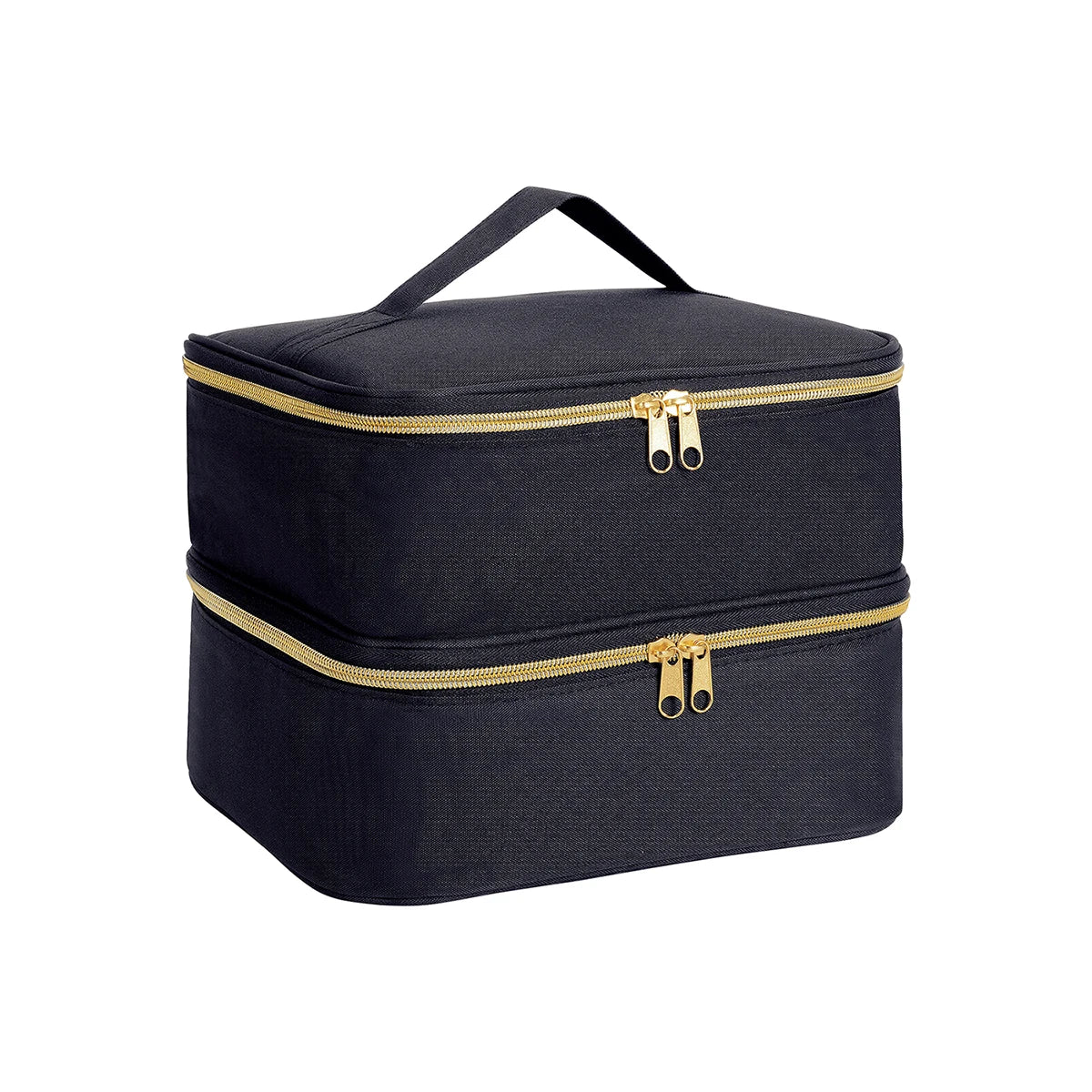 Double Layer Nail Polish Organizer — Portable Cosmetic Tote Bag