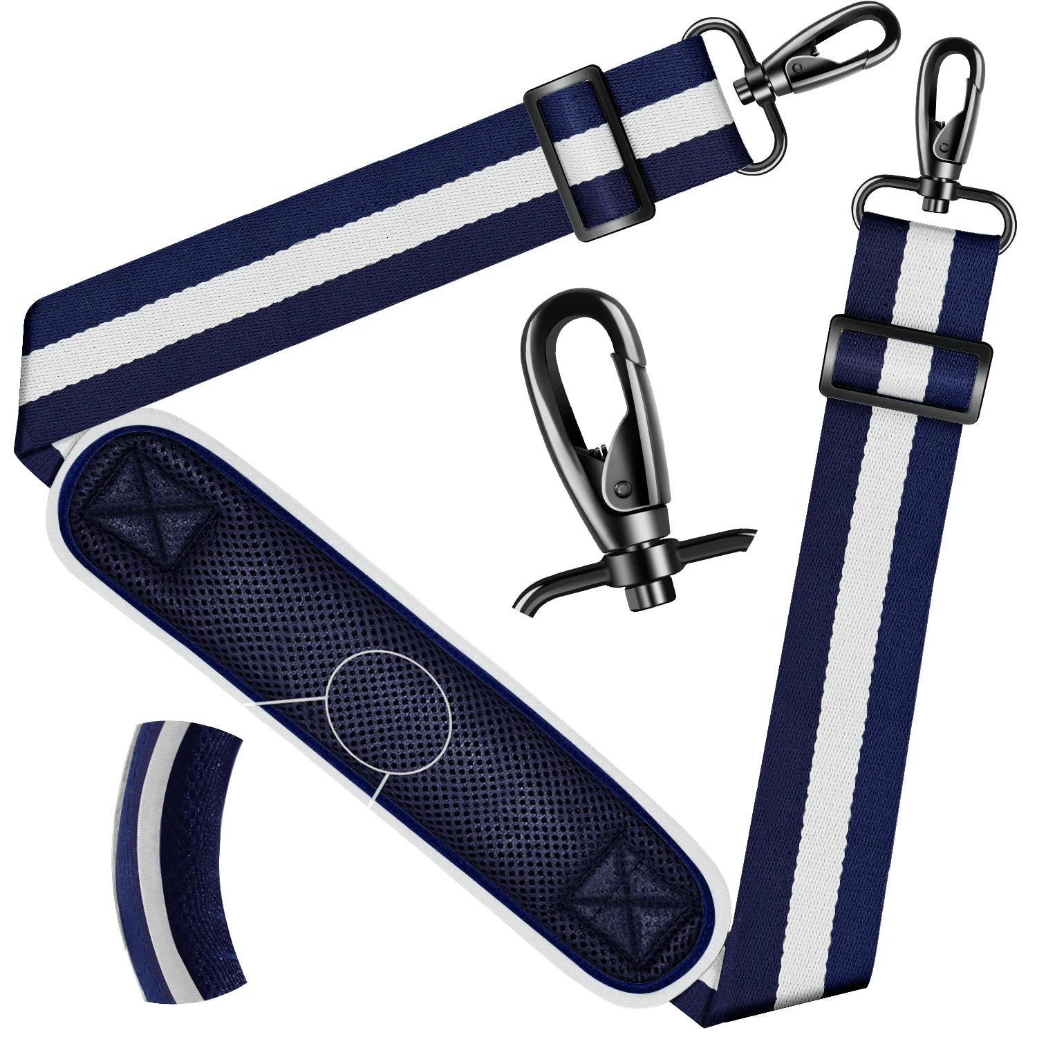Universal Adjustable Shoulder Strap — Padded Crossbody Replacement Strap