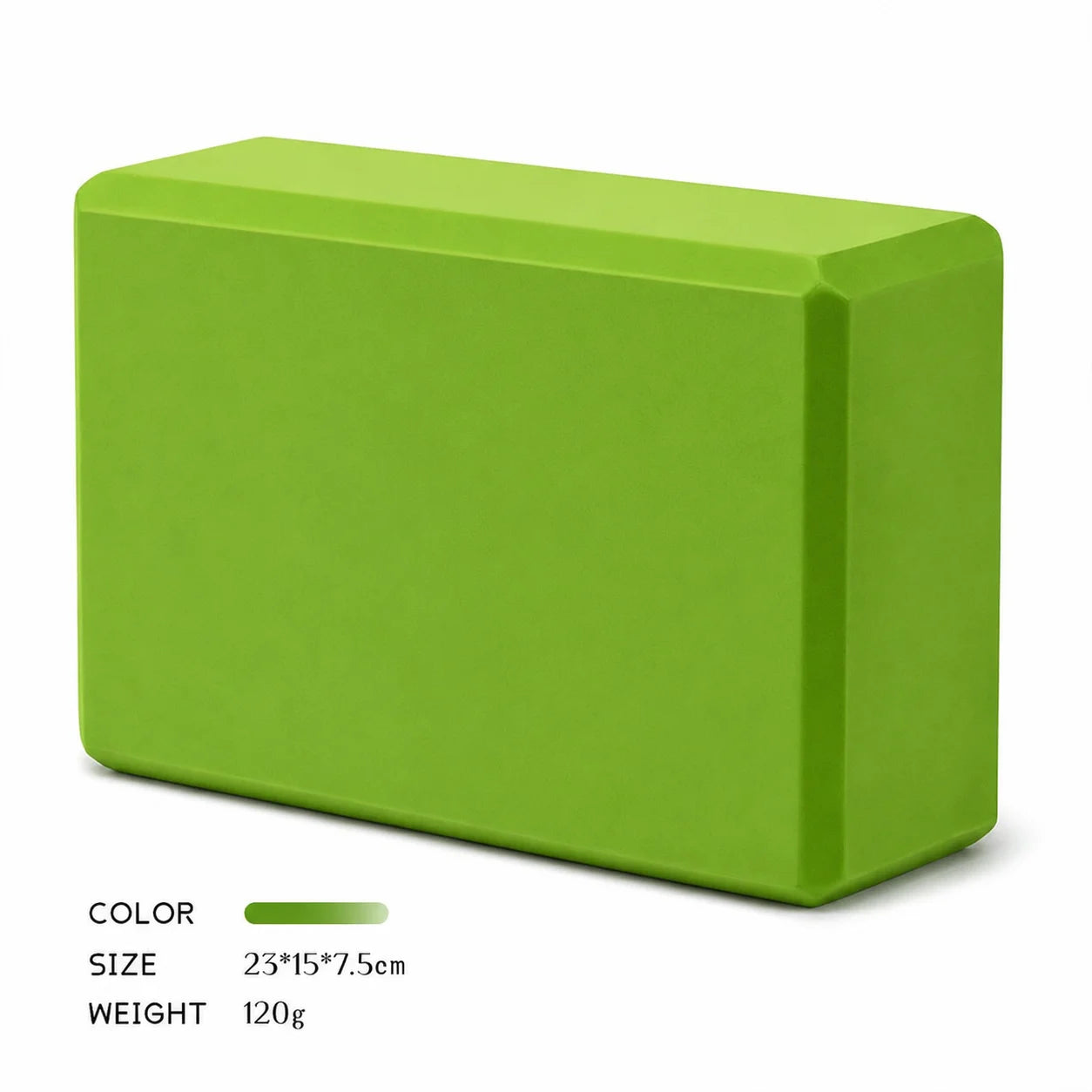 High-Density Foam Yoga Block — Support Cushion for Pilates and Stretching