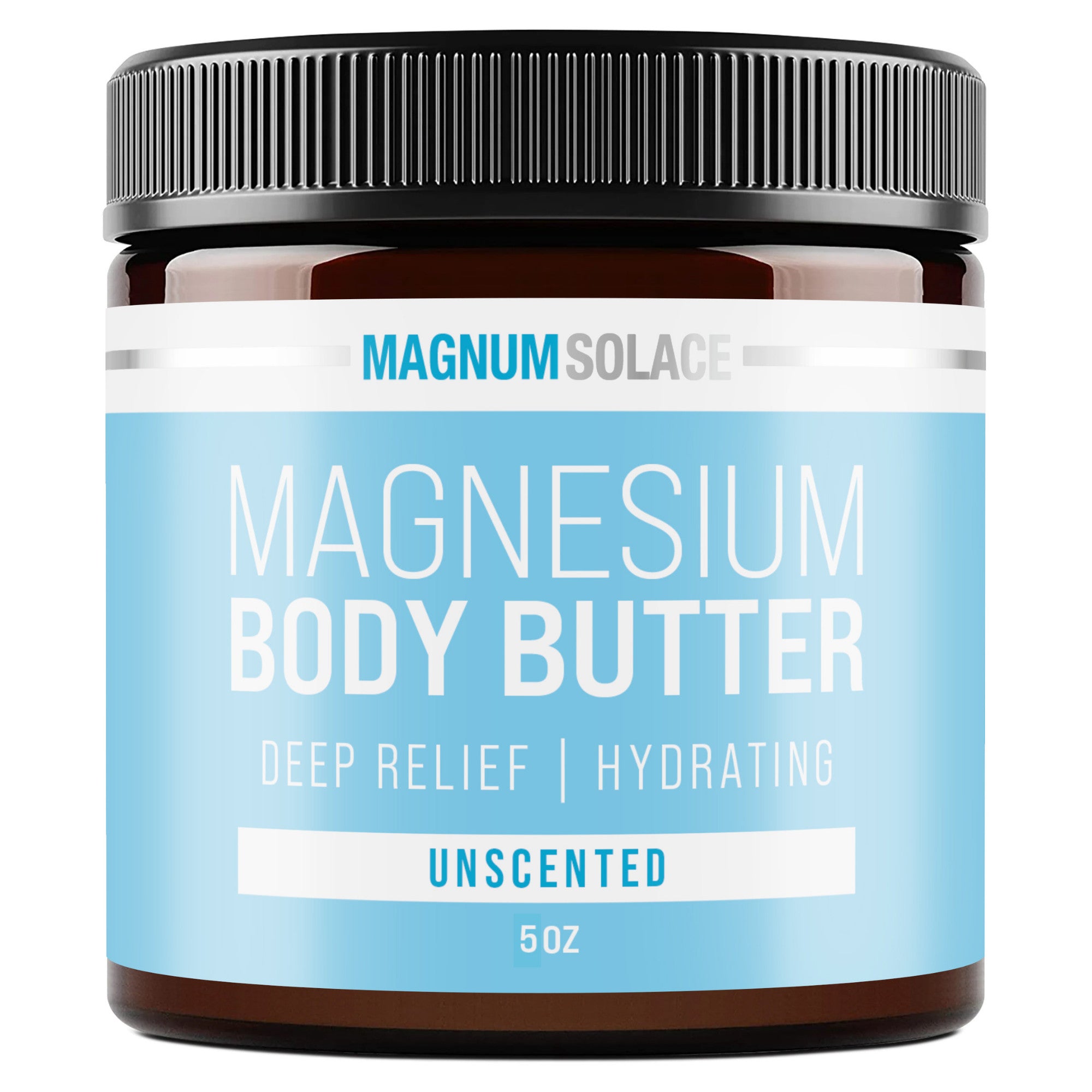 Magnesium Body Butter by Magnum Solace, 5 oz Body Butter- Unscented