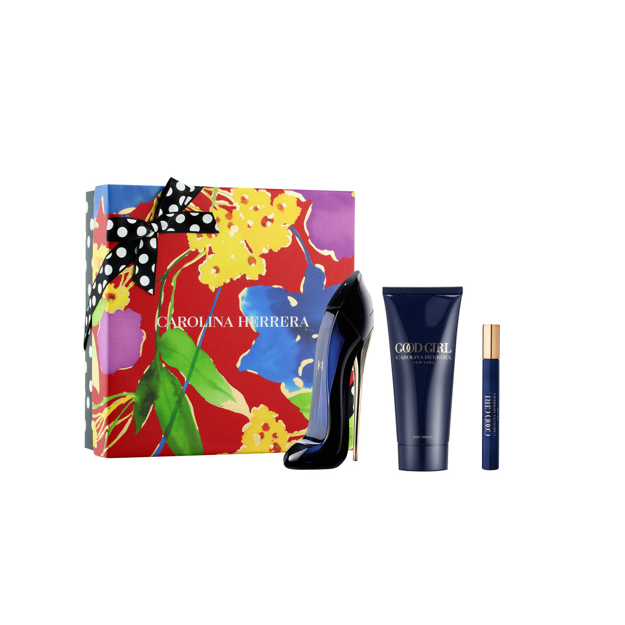 Good Girl 3 pcs Set: 2.7 Eau de Parfum Spray + 0.34 Eau de Parfum Spray + 3.4 Body Lotion by Carolina Herrera for Women