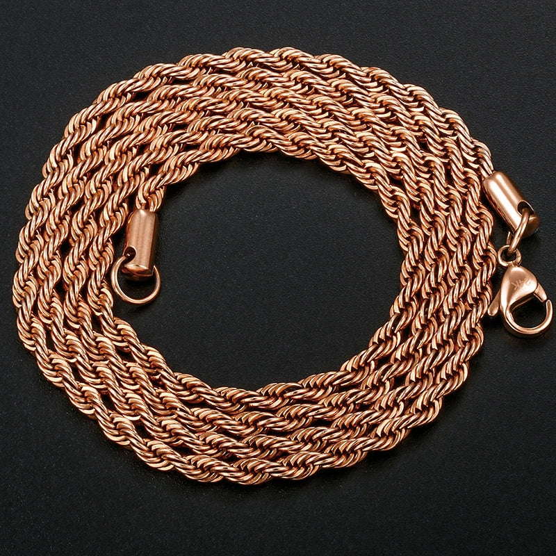 ICEOUTBOX Hip Hop Chain — Stainless Steel Cuban and Franco Style Necklace