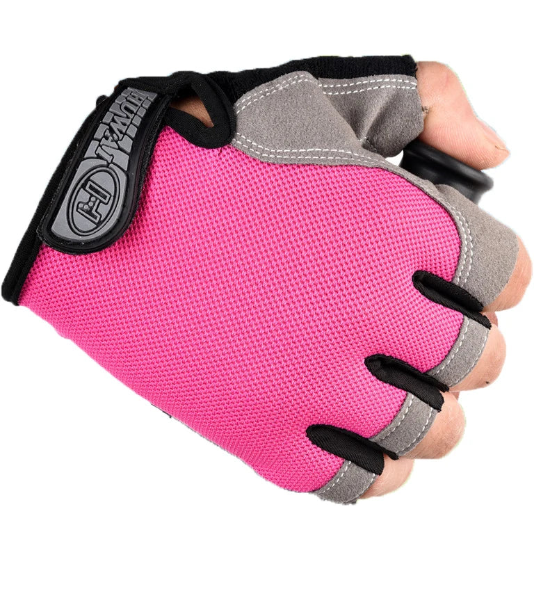 Half Finger Cycling Gloves — Breathable Anti-Slip Bike Mitts