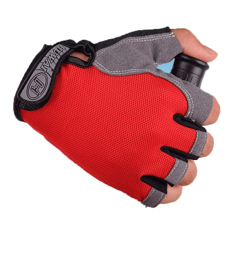 Half Finger Cycling Gloves — Breathable Anti-Slip Bike Mitts