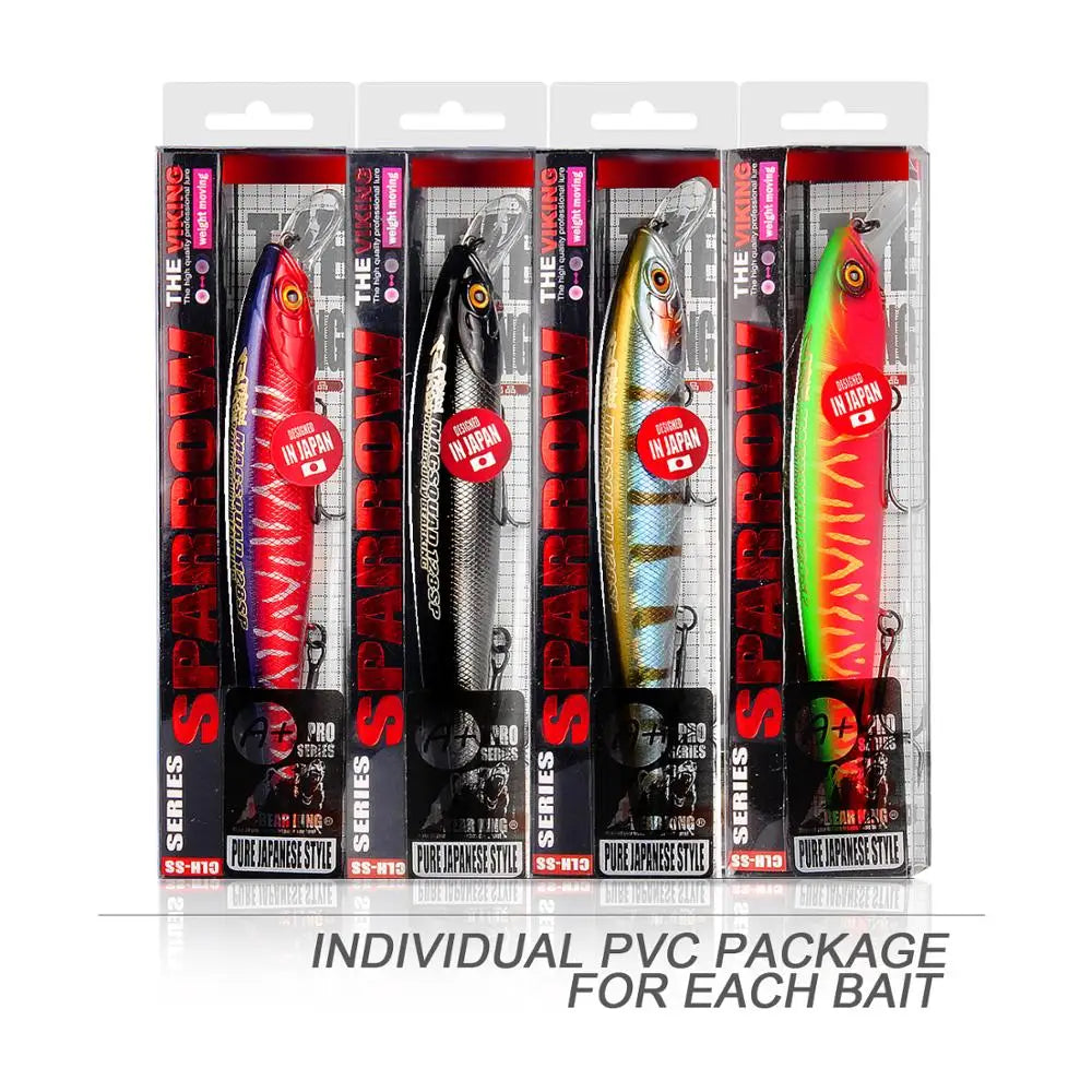 Fishing Lure — Assorted Colors Minnow Bait