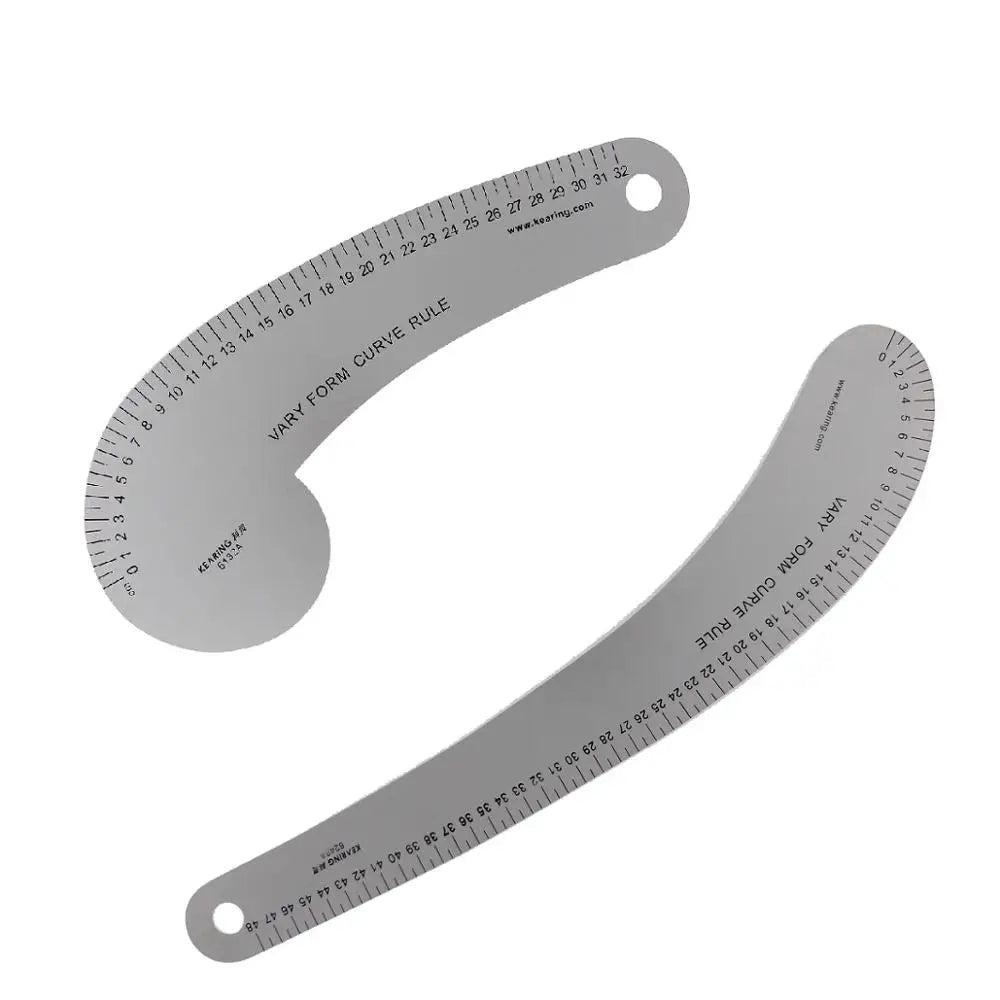 SmartBao Metal French Curve Ruler — Precision Drafting Tool for Fashion Design