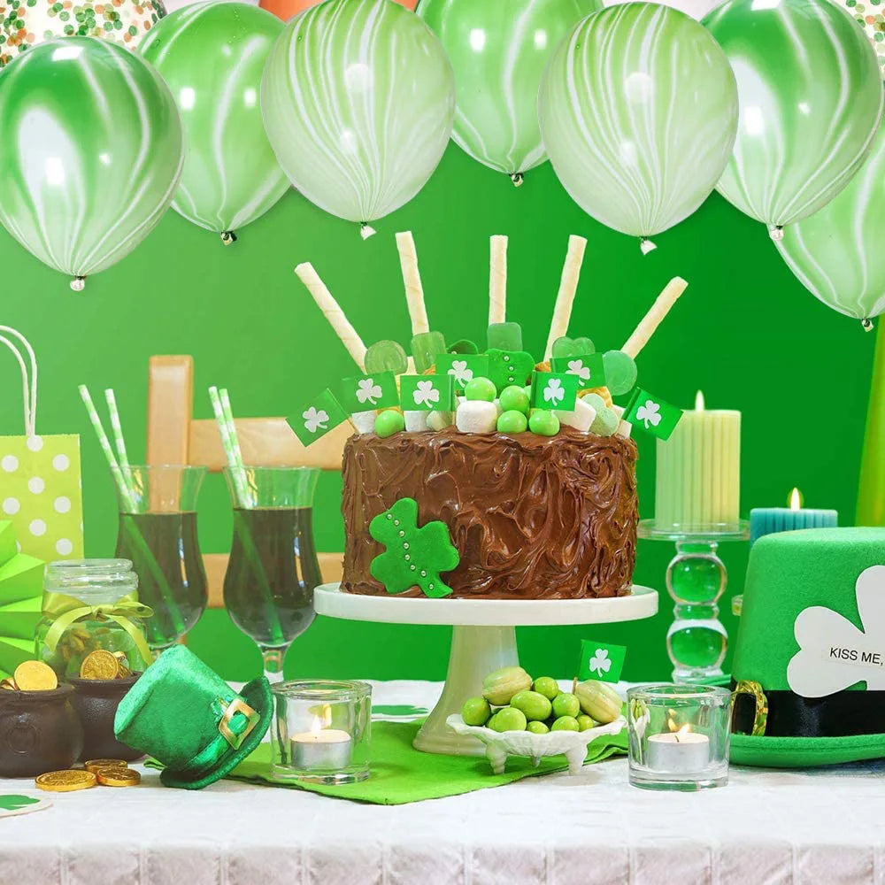 Marble Agate Latex Balloons — Decorative Party Supplies for Events