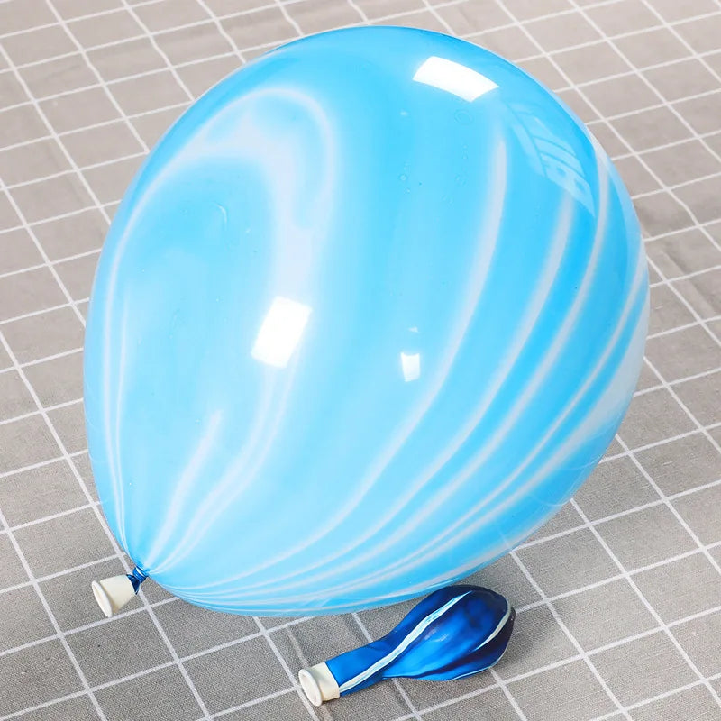 Marble Agate Latex Balloons — Decorative Party Supplies for Events
