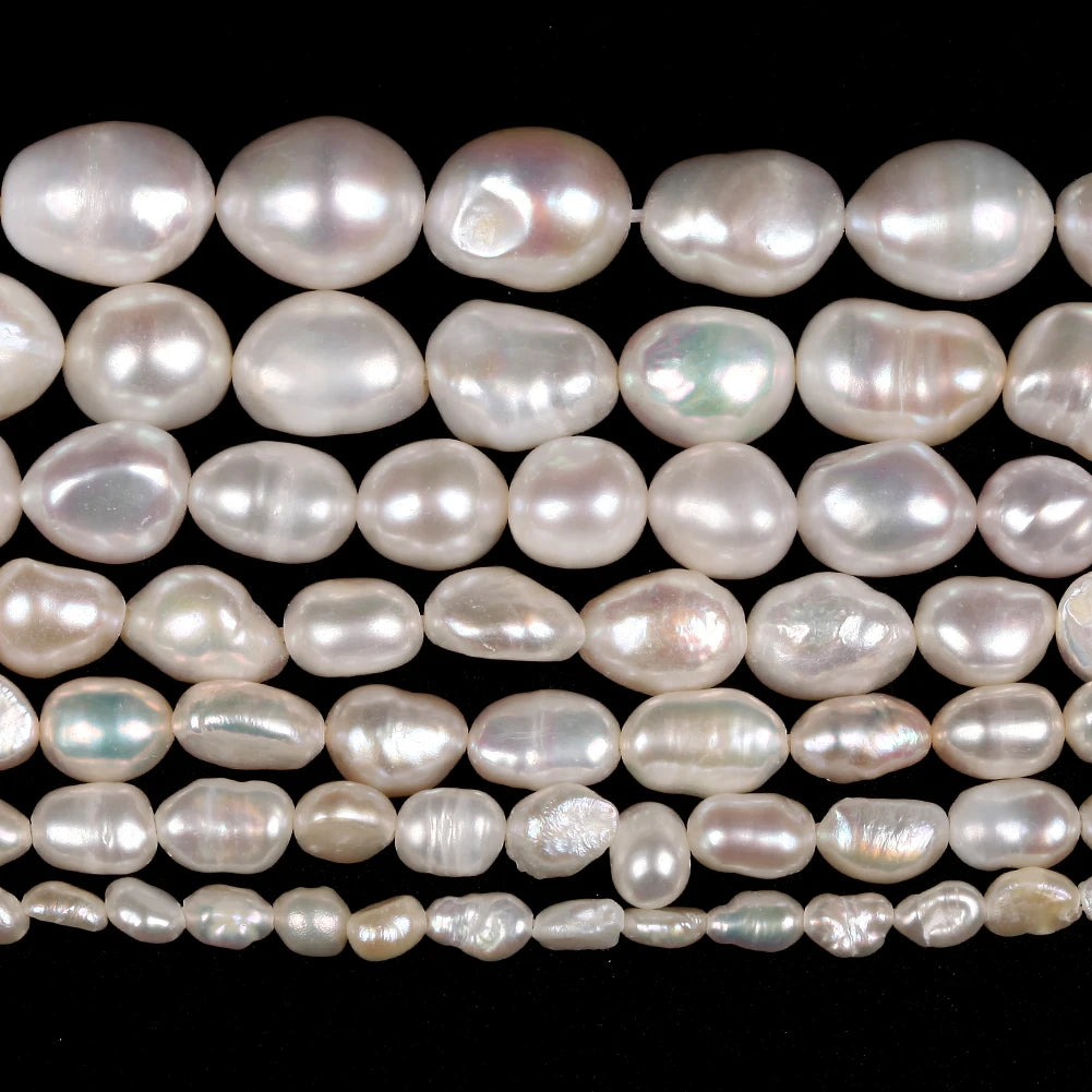 Natural Freshwater Pearl Beads — Irregular Shape Loose Pearls for DIY Jewelry