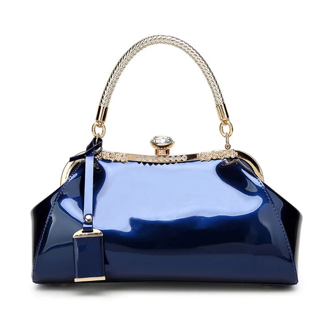 IGETBAG Patent Leather Evening Bag — Stylish Shoulder Bag for Parties