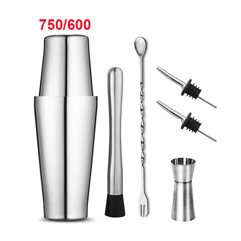 Upors Professional Boston Shaker Set — Stainless Steel Cocktail Mixer