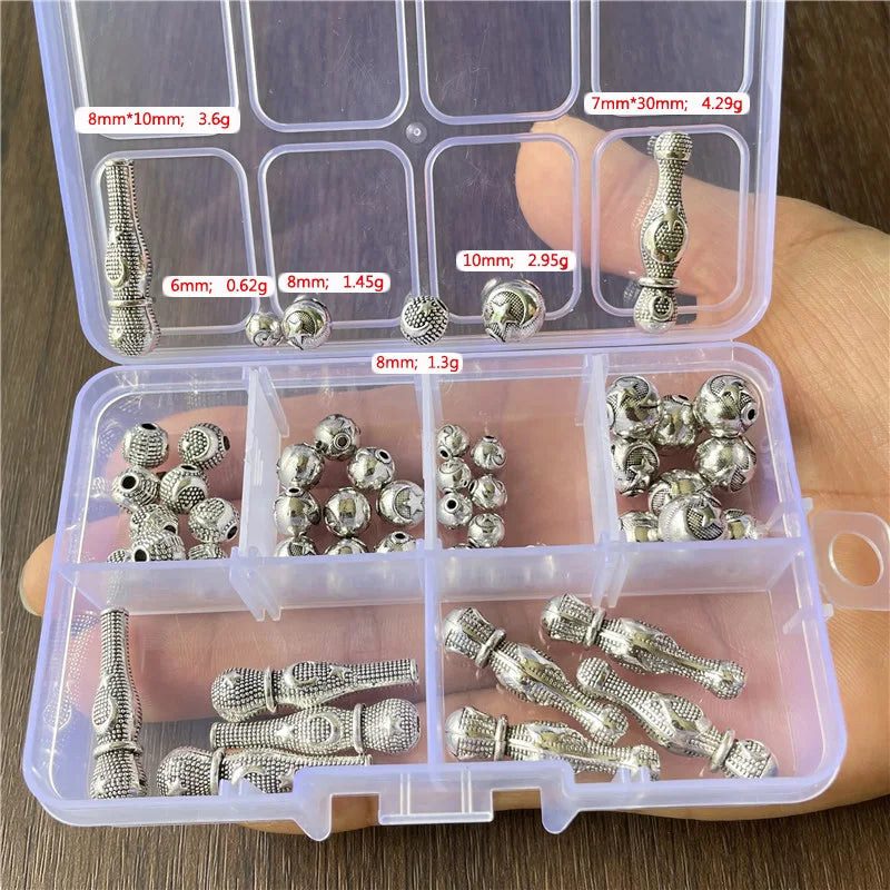 junkang Mixed Metal Spacer Beads — Decorative Buckle Connectors for Jewelry Making
