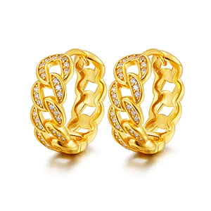 ICEOUTBOX 925 Sterling Silver Studs — Iced Out Cubic Zirconia Earrings