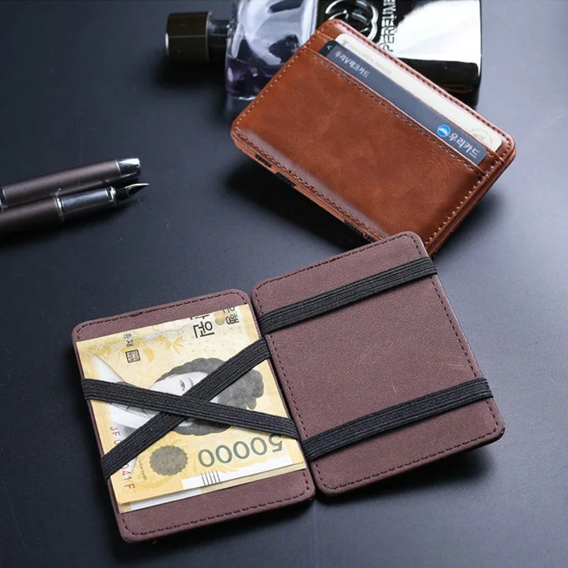 Slim Men's Magic Wallet — Compact Money Clip and Card Holder