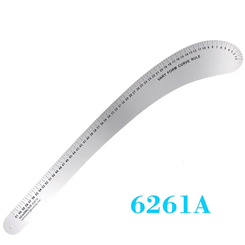 SmartBao Metal French Curve Ruler — Precision Drafting Tool for Fashion Design