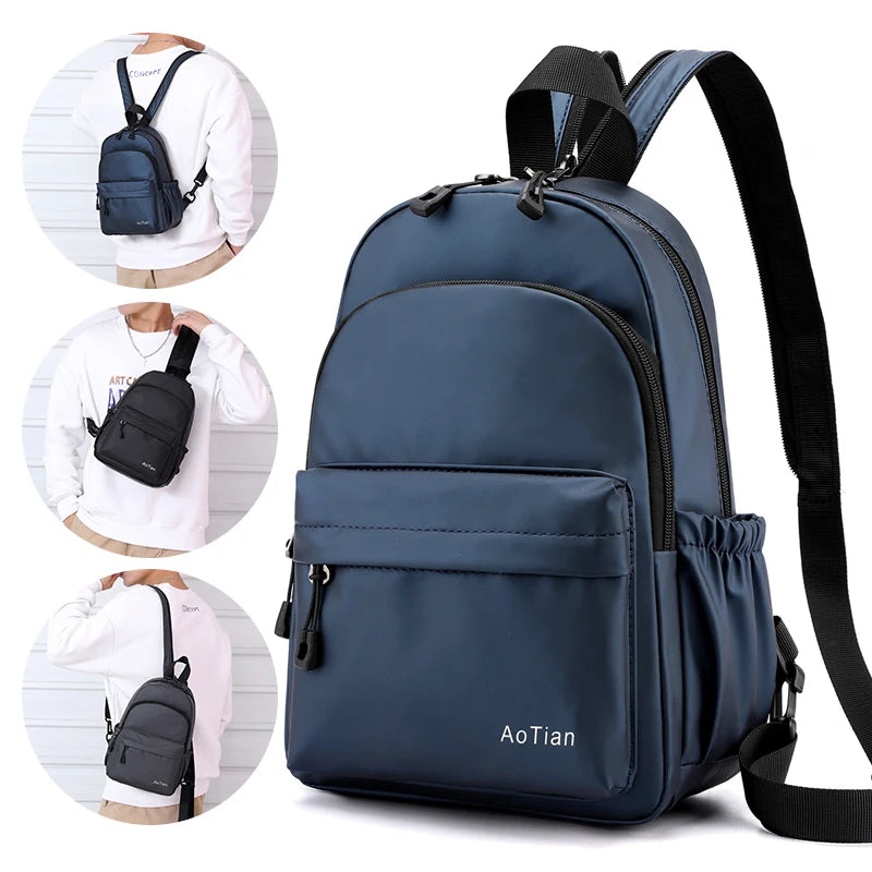 AOTIAN Men's Messenger Bag — Waterproof Oxford Crossbody for Travel