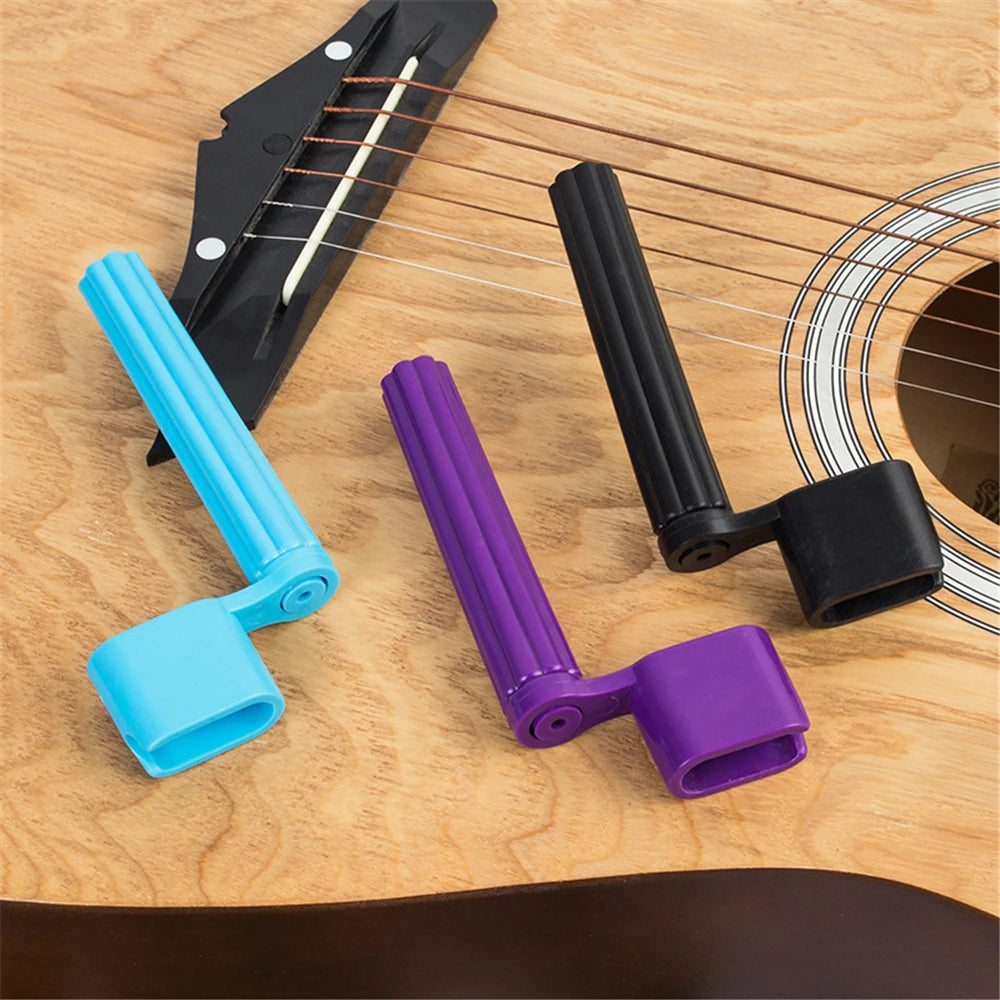 Guitar String Winder and Bridge Pin Puller — Multi-Instrument Maintenance Tool