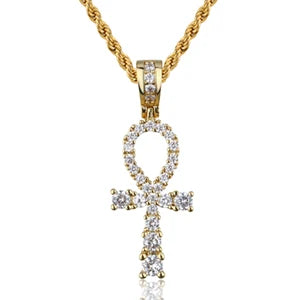 ICEOUTBOX Rotatable Cross Pendant — Hip Hop Cubic Zirconia Necklace