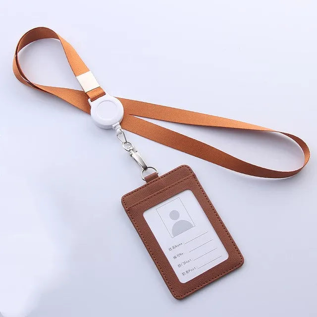 Retractable Lanyard and ID Card Holder Set — Professional Badge Accessory Kit