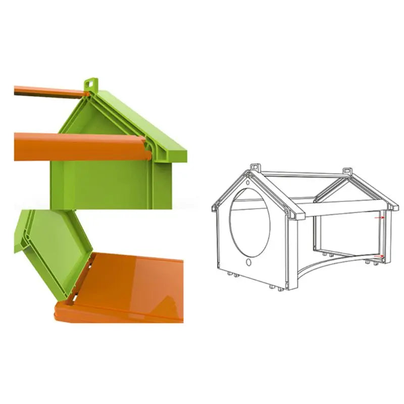 OOTDTY Insect Butterfly Habitat Cage — Portable Mesh Breeding Terrarium