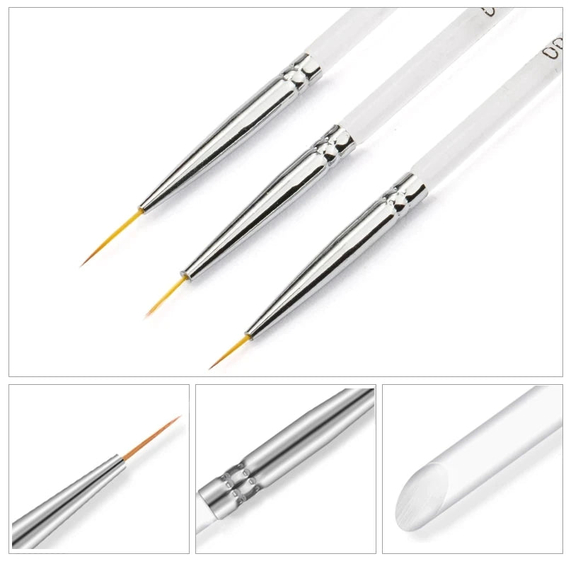 Nibiru DU Nail Art Brush Set — Professional Manicure & Gradient Tool Kit