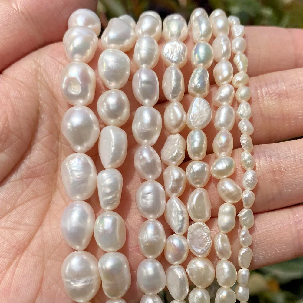 Natural Freshwater Pearl Beads — Irregular Shape Loose Pearls for DIY Jewelry