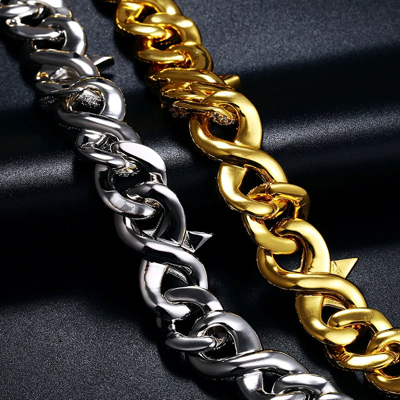 ICEOUTBOX Star Infinity Symbol Necklace — Bling Hip Hop Link Chain