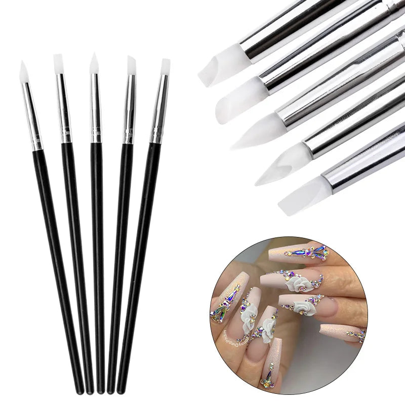 Nibiru DU Nail Art Brush Set — Professional Manicure & Gradient Tool Kit