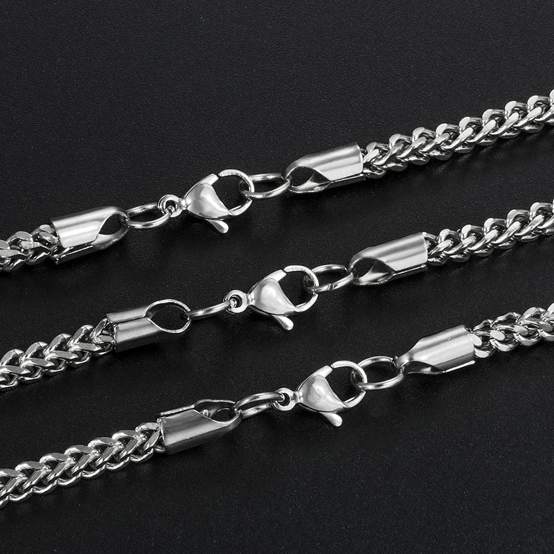 ICEOUTBOX Hip Hop Chain — Stainless Steel Cuban and Franco Style Necklace
