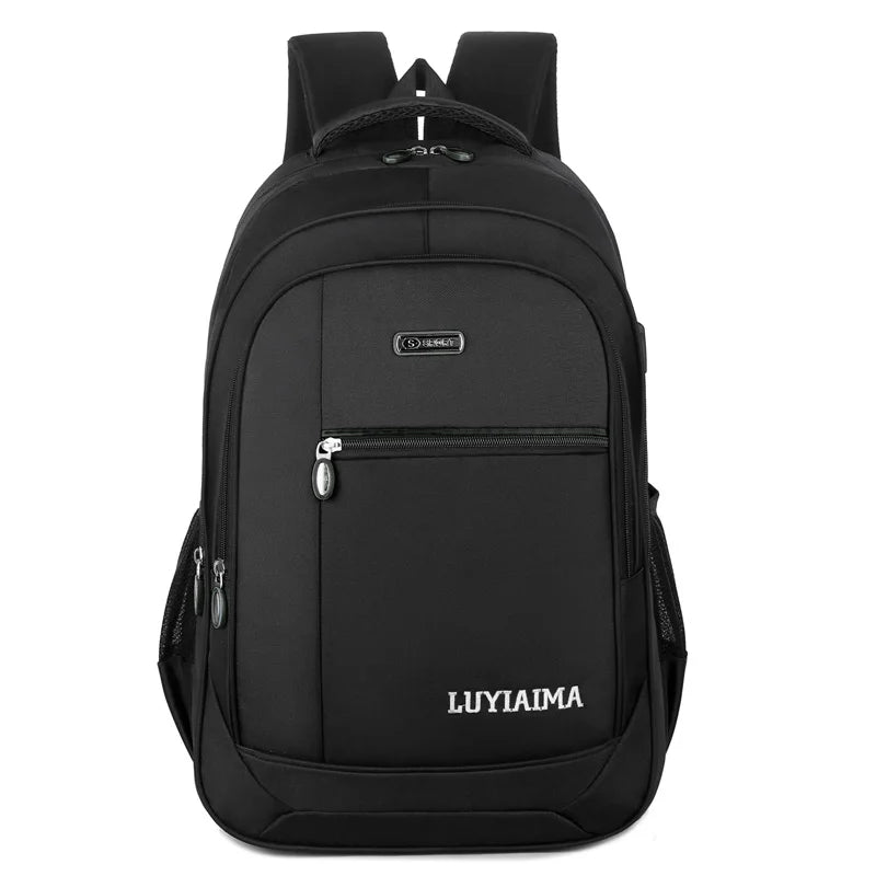 Waterproof Oxford Laptop Backpack — Large Capacity Travel Bag for Students