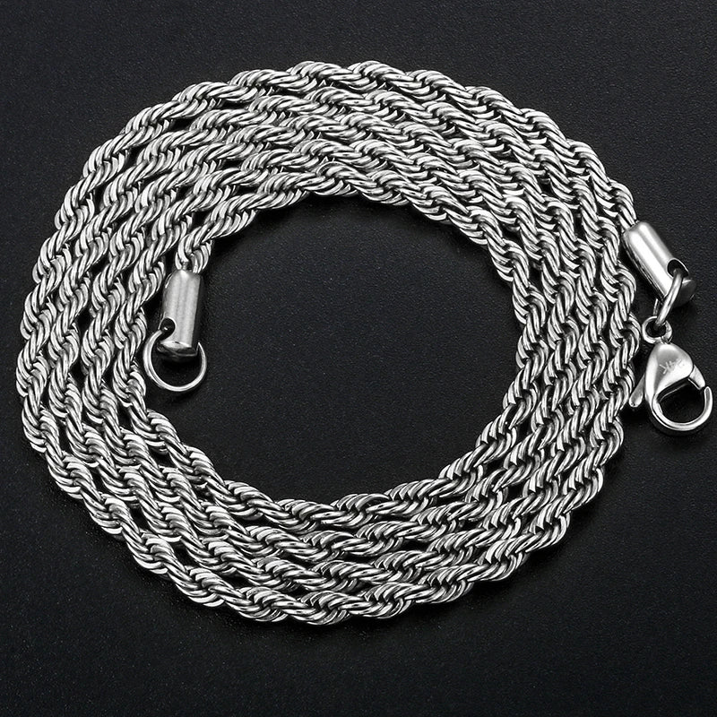 ICEOUTBOX Hip Hop Chain — Stainless Steel Cuban and Franco Style Necklace