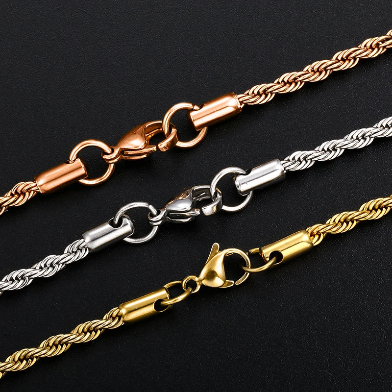 ICEOUTBOX Hip Hop Chain — Stainless Steel Cuban and Franco Style Necklace
