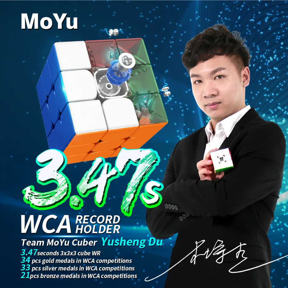 Magnetic 3x3 Speed Cube — Professional Puzzle Toy for Brain Training
