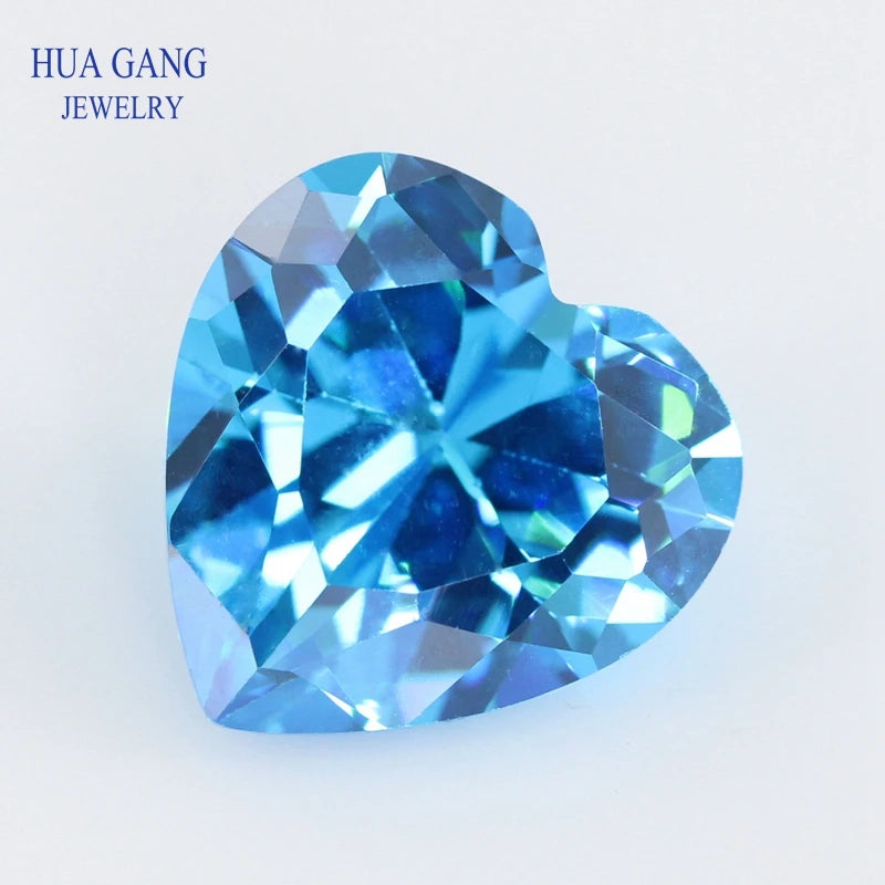 Multicolor Heart Shape Cubic Zirconia Stones — Brilliant Cut Loose Gems for Jewelry Making