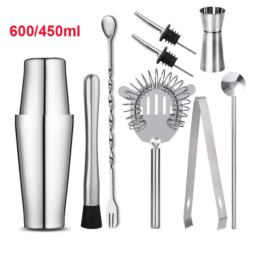 Upors Professional Boston Shaker Set — Stainless Steel Cocktail Mixer