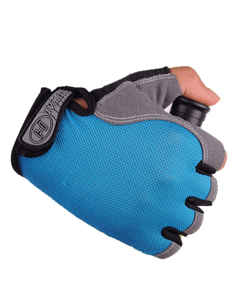 Half Finger Cycling Gloves — Breathable Anti-Slip Bike Mitts