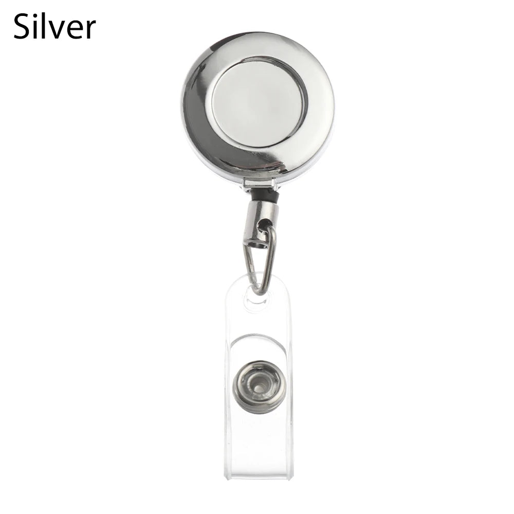 Metal Retractable Badge Reel — Durable ID Holder & Key Chain