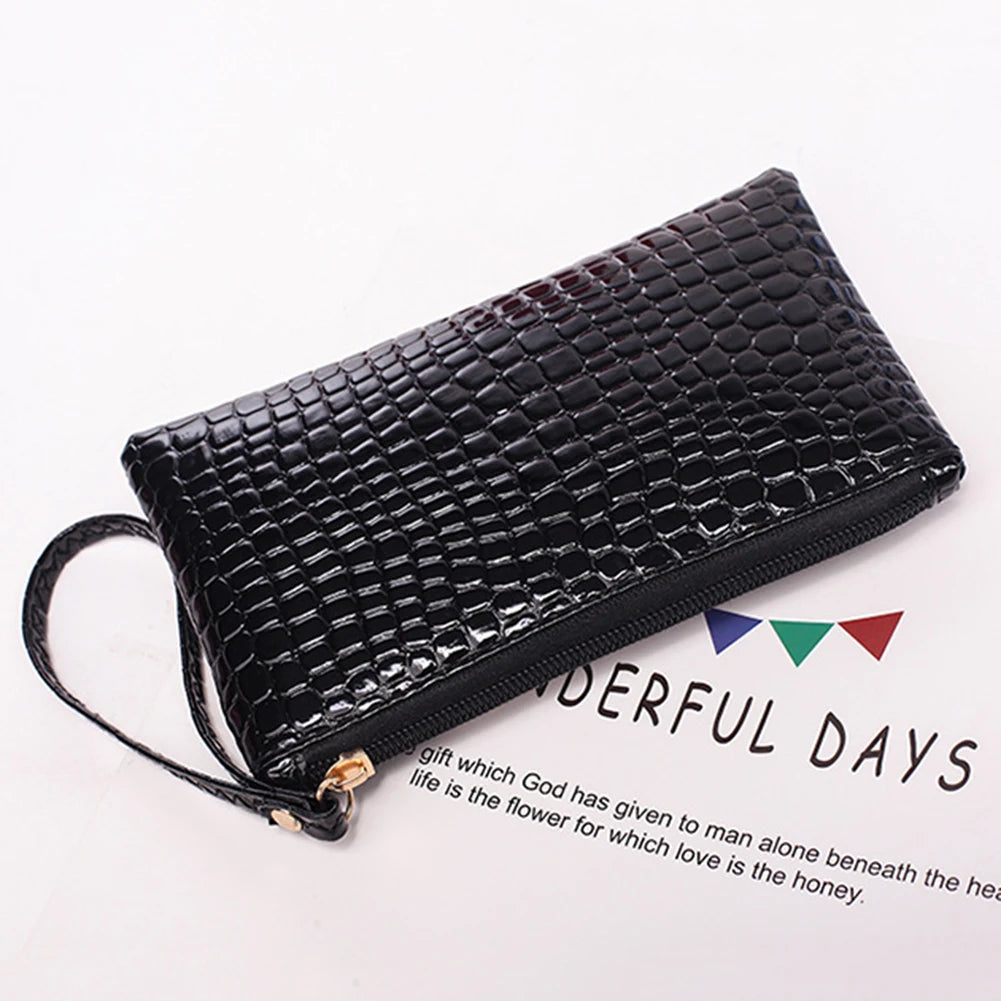BASICGOLDYAO Women's Fashion Wristlet — Long PU Leather Clutch Wallet
