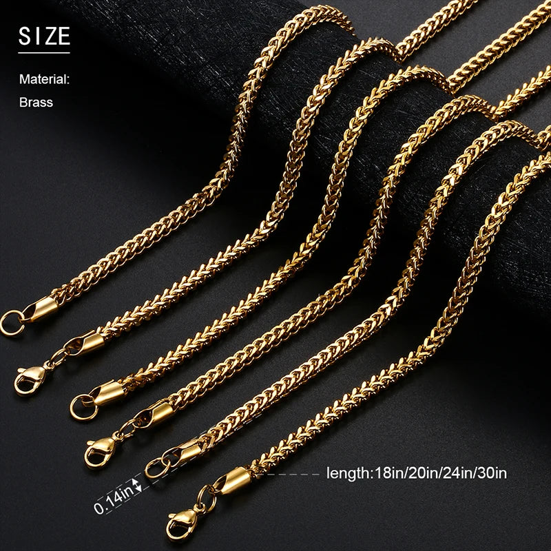 ICEOUTBOX Hip Hop Chain — Stainless Steel Cuban and Franco Style Necklace