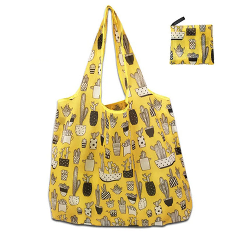 Foldable Reusable Shopping Bag — Large Capacity Eco-Friendly Tote