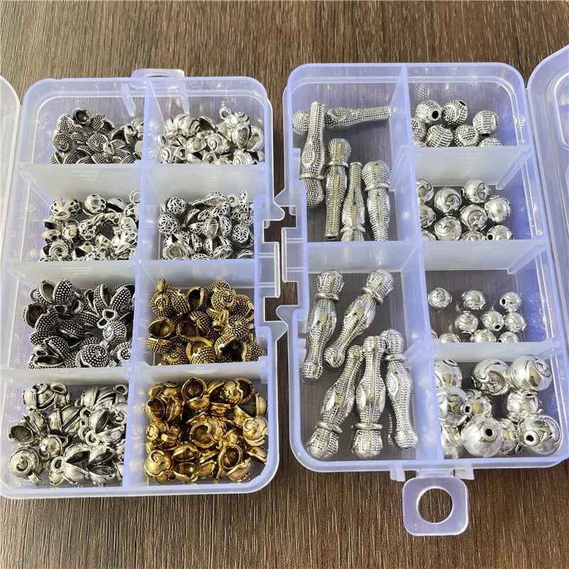junkang Mixed Metal Spacer Beads — Decorative Buckle Connectors for Jewelry Making