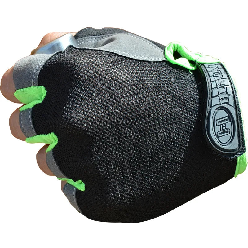 Half Finger Cycling Gloves — Breathable Anti-Slip Bike Mitts