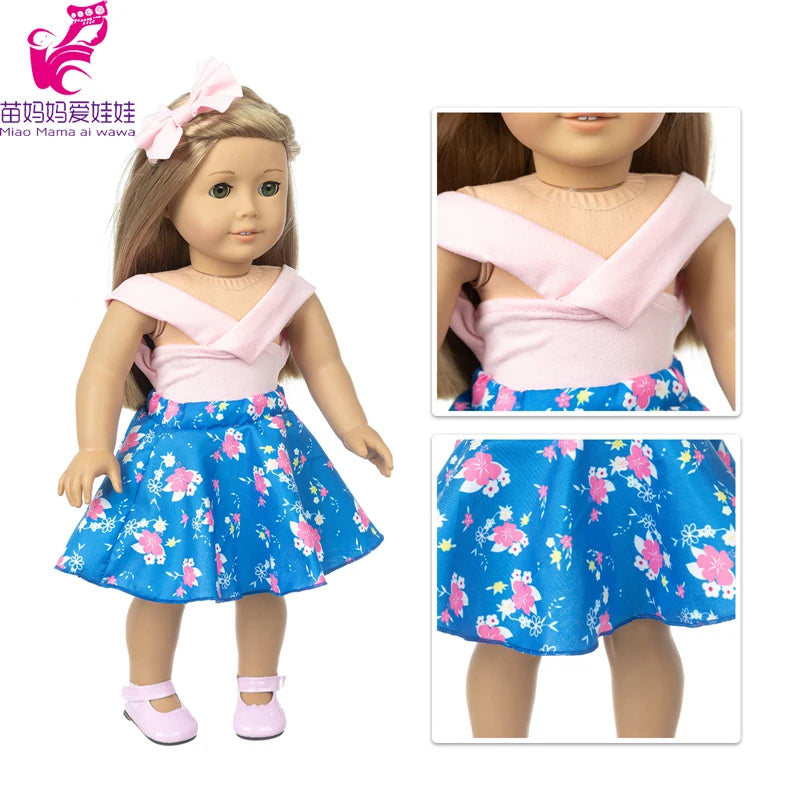 Miao Mama ai wawa Leopard Print Doll Outfit — Stylish Clothing & Hat Set