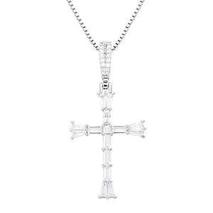 ICEOUTBOX Rotatable Cross Pendant — Hip Hop Cubic Zirconia Necklace